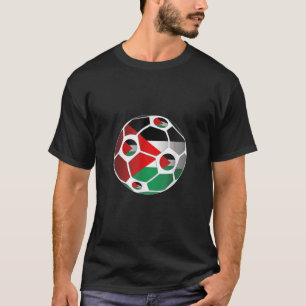 T-shirt Palestine Drapeau balle de football hommes équipe 