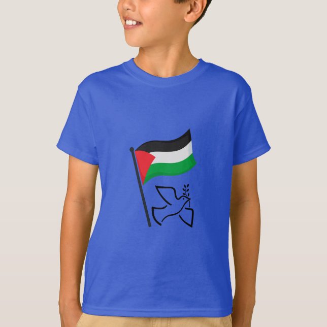 T-shirt Palestine Drapeau du Canada (anglais seulement) |  (Devant)