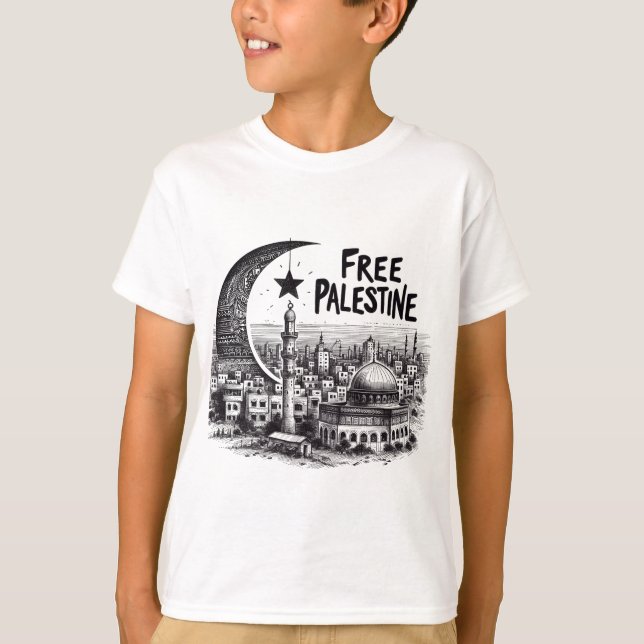T-shirt Palestine libre de l'aqsa (Devant)