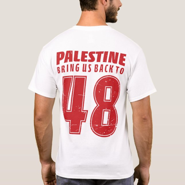 T-shirt Palestine Nakba 1948 Soutien à la liberté palestin (Dos)