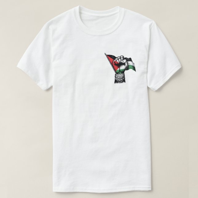 T-shirt Palestine Solidarité Premier drapeau Tee (Design devant)