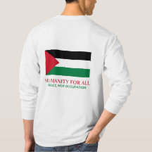 T-shirt Palestine support à manches longues