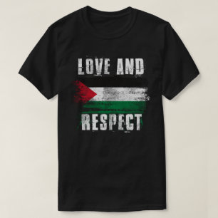 T-shirt Palestinien de drapeau de la Palestine d'amour et 