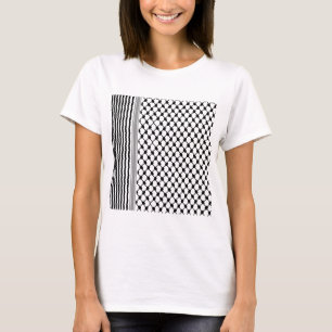 T-shirt Palestinienne Hatta Keffiyeh Kufiya Folk (2 Motifs