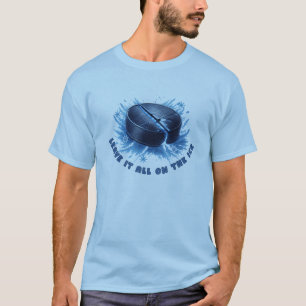 T-shirt Palet de hockey sur glace Sports d'hiver Design