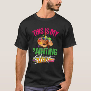 T-shirt Palette Artiste Peintre C'Est Mon Tableau