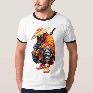 T-shirt Palette de Cyber Samurai Orange