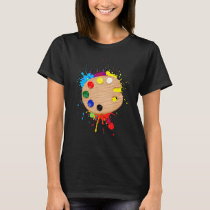 T-shirt Palette De Peinture Drôle Pour Enfants Hommes Femm