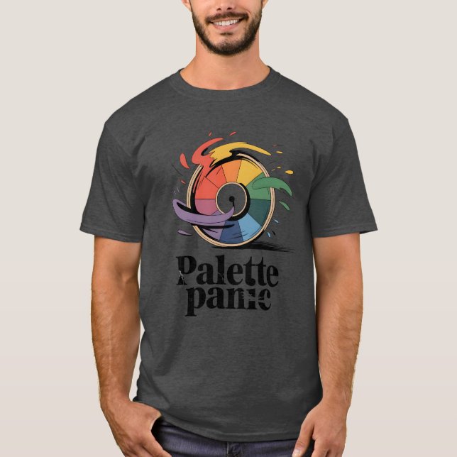 T-shirt Palette Panic | Funny Artist Humor   (Devant)