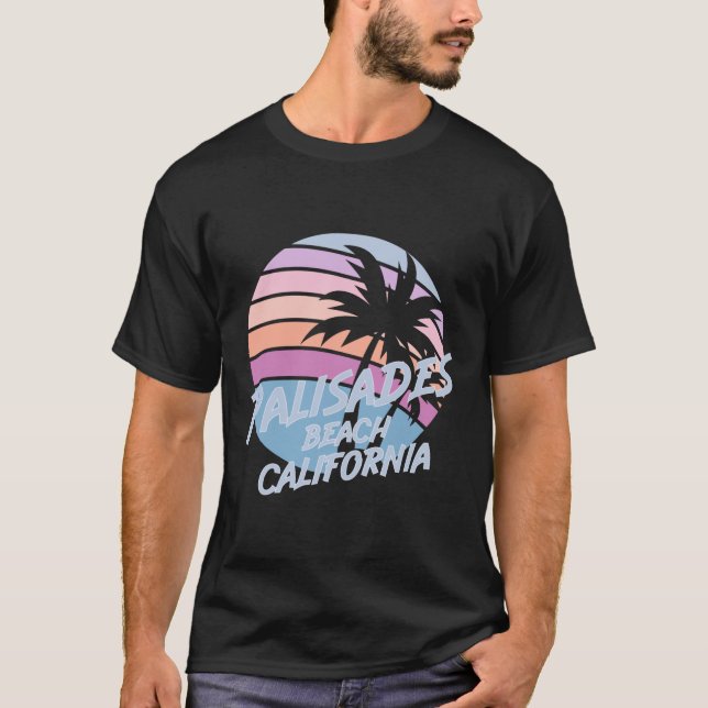 T-shirt Palisades Beach Californie (Devant)