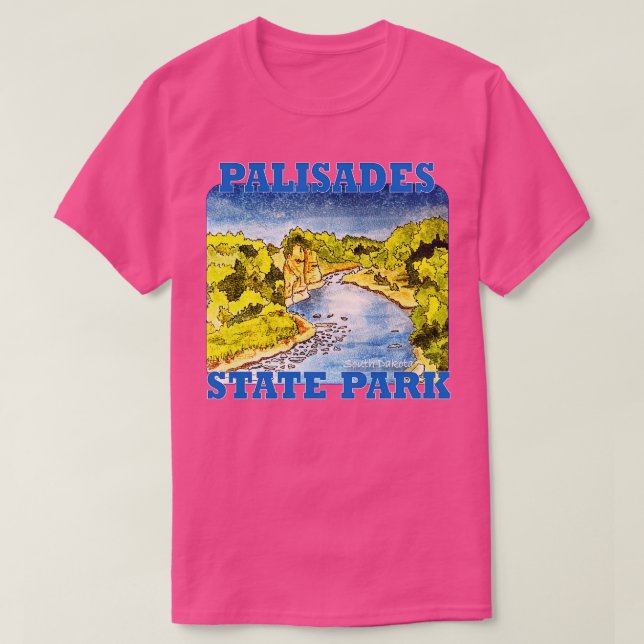 T-shirt Palisades State Park Dakota du Sud (Design devant)