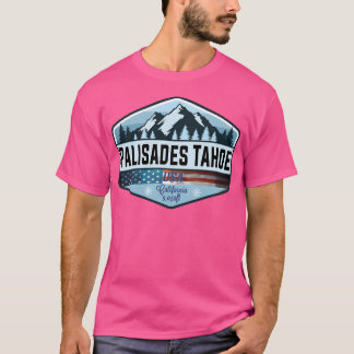 T-shirt Palisades Tahoe Usa Ski Ski Californie 01