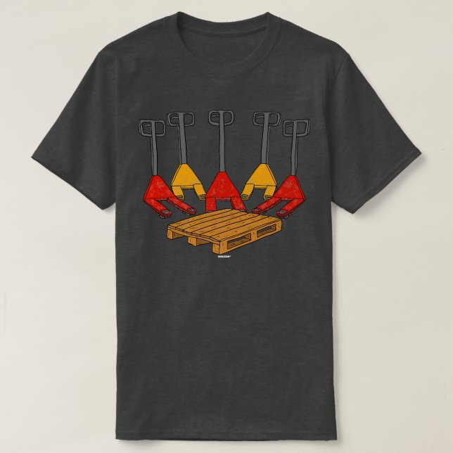 T-shirt Pallet Jack Truck Pallet Bang Swagazon Associate  (Design devant)
