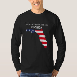 T-shirt Palm River Clair Mel Floride États-Unis État Améri