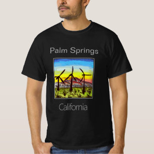 T-shirt Palm Springs Windmills, Californie