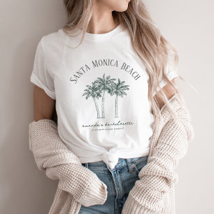 T-shirt Palm Tree coloré Bachelorette Party