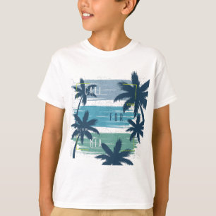 T-shirt Palm Tree - Plage coucher de soleil esthétique