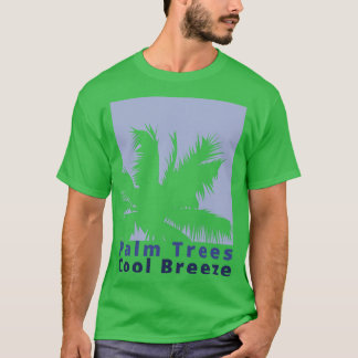 T-shirt Palm Trees Cool Breeze été Fun Time Fun Sum