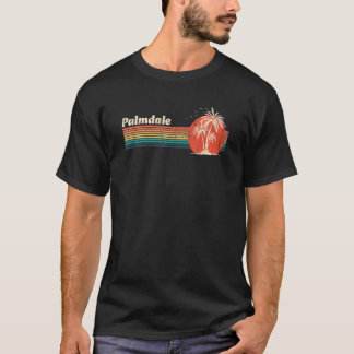 T-shirt Palmdale Vintage Sunset 80s Palm Trees Retro Vacat