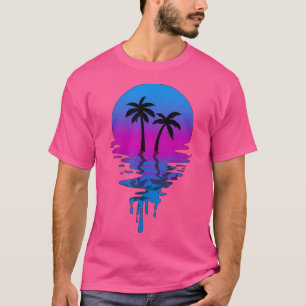 T-shirt Palmier au coucher du soleil