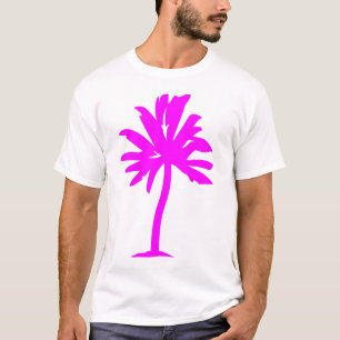 T-shirt Palmier - magenta