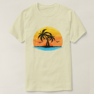 T-shirt Palmier personnalisable d'île tropicale
