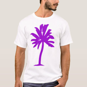 T-shirt Palmier - pourpre