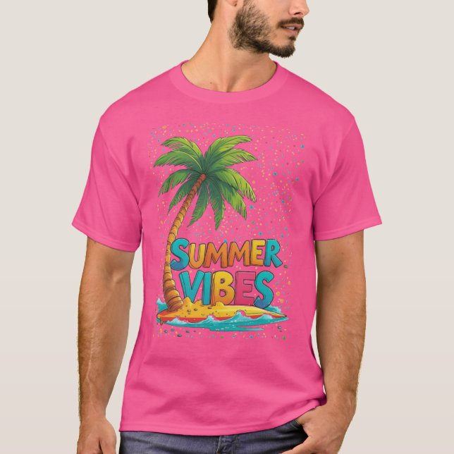 T-shirt Palmier tropical (Devant)