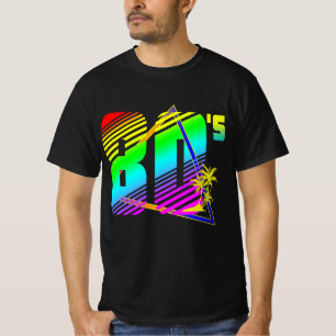 T-shirt palmiers au coucher du soleil des années 