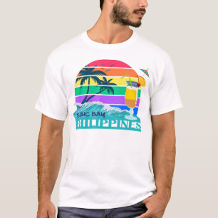 T-shirt Palmiers de la baie subite des Philippines Palawan