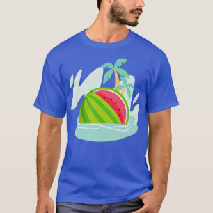 T-shirt Palmiers exotiques Melon d'été Fruit d'océan Water