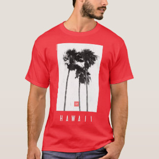 T-shirt Palmiers hawaïens Tropical Retro Été