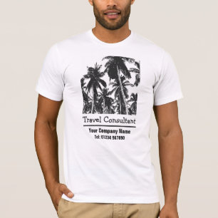 T-shirt Palmiers pour Conseiller de Voyage ou Agent de Voy
