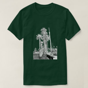 T-shirt Palmiers superbes de promenade