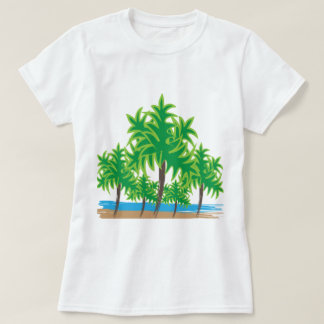 T-shirt Palmiers Tropical