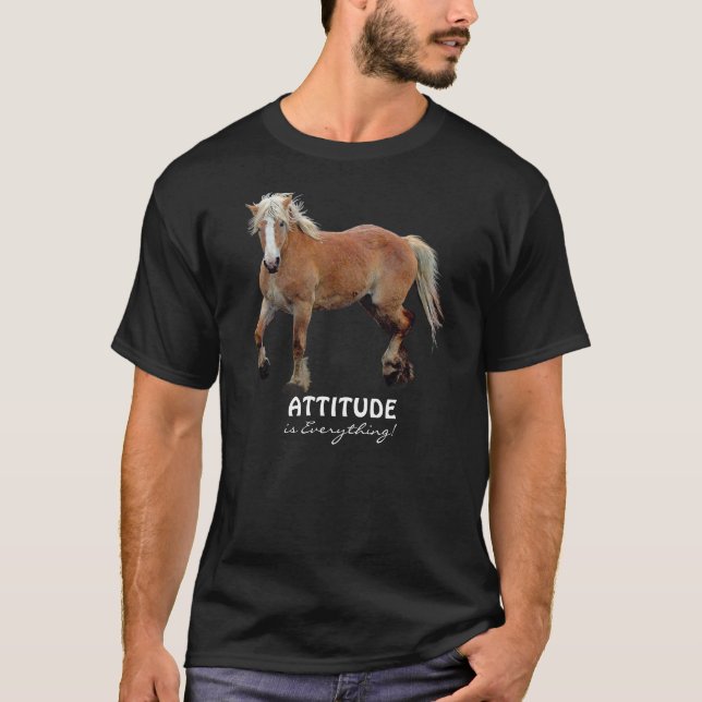 T-shirt Palomino Belge Brouillon Cheval Vêtements sportifs (Devant)