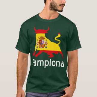 T-shirt Pampelune Espagne Courir des taureaux