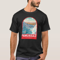 Pamukkale Turquie Travel Art Vintage