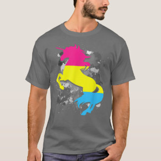 T-shirt Pan Pride Mois Unicorn Imaginaire animal LGBT Pans