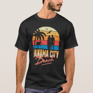 T-shirt Panama City Florida Plage Surf Surfer Ocean Sum