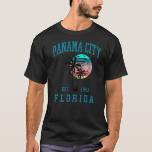 T-shirt Panama City Floride Spring Vacances Plage Palm Tr