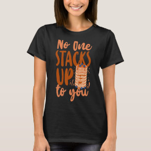 T-shirt Pancake Kids Valentines Jour Personne ne s'empile 