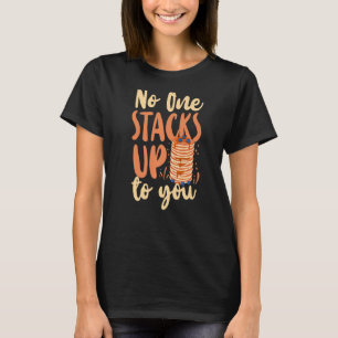 T-shirt Pancake Kids Valentines Jour Personne ne s'empile 