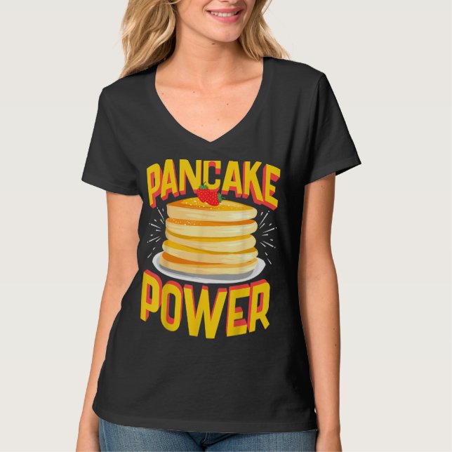 T-shirt Pancake Power, Bodybuilding Pre-Workout (Devant)