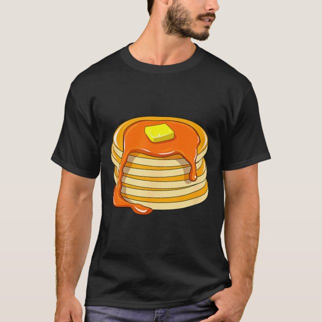 T-shirt Pancakes And Syrup  (Devant)