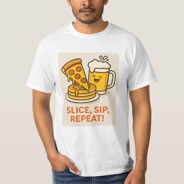 T-shirt Pancakes et jus d'orange frais - Petit déjeuner B (Devant)