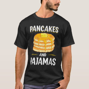 T-shirt Pancakes Et Pyjamas Drôle Petit Déjeuner