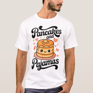 T-shirt Pancakes et Pyjamas Petit-déjeuner de crêpes Kawai