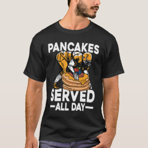 T-shirt Pancakes servis toute la journée - Football