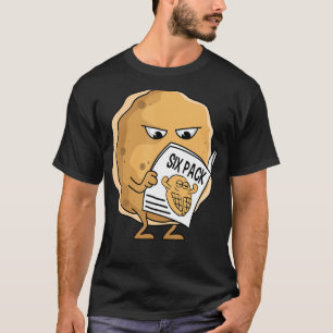 T-shirt Pancakes Waffe 6 Pack Abs Petit Déjeuner Flapjack